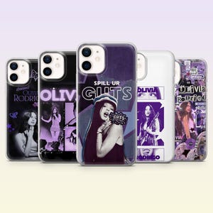 Olivia Rodrigo mobilskal popstjärna popmusikfan fodral för iPhone 17Pro, 16, 15, 14, 13, 12, Samsung S26, S25, S24, S23Fe, A16, A56, Pixel 10, 9Pro
