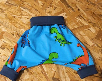 Harem pants with dinosaur motif – size 56