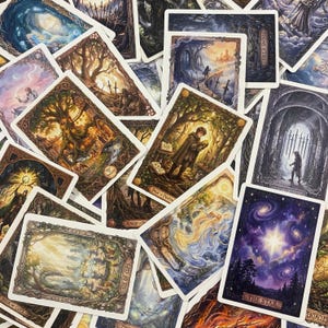 Enchanted Forest Tarot Deck | 78 Watercolor Fantasy Cards