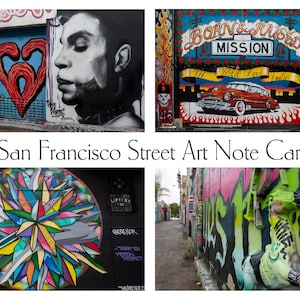 San Francisco Street Art Fotografie nota kaarten