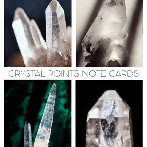 Cartes crystal points note