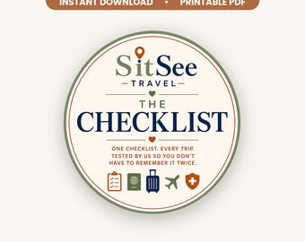 SitSee Travel Checklist for Seniors, Low-Step Travelers (Printable PDF)