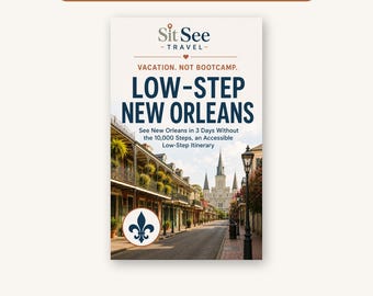 Accessible New Orleans Itinerary, Low-Step 3-Day NOLA Travel Plan (Printable PDF)