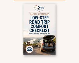 Low-Step Road Trip Comfort Checklist for Seniors (Digital Download)