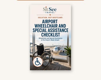 Airport Wheelchair and Special Assistance Checklist, Printable PDF for Seniors and Limited Mobility Flyers