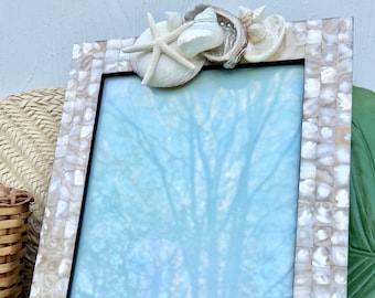 Mother of Pearl Seashell Frame/8x10 Frame/Wedding MOP Frame