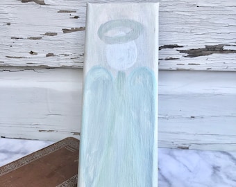 Angel Painting/Angel Abstract Original Painting/Faceless Angel Painting/Angel Art