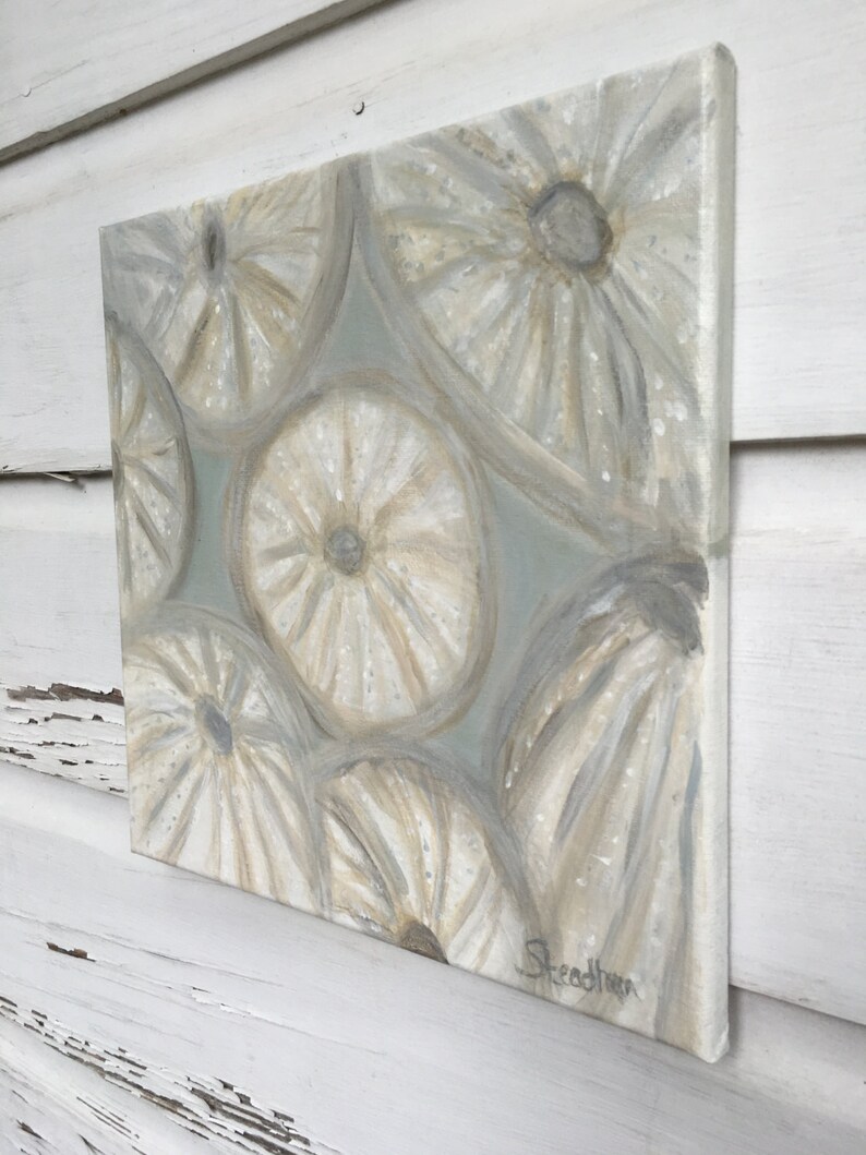 Sea Urchins Shell Painting/coastal Theme Original Etsy