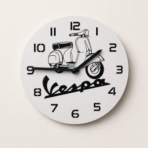 Orologio Vintage Vespa – Design Retro, Stile Italiano in 3D