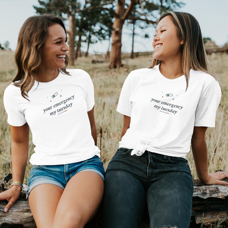 Your Emergency My Tuesday Sarcastic Nurse Shirt, ER Nurse Tee, Night Shift Nursing Top image 2