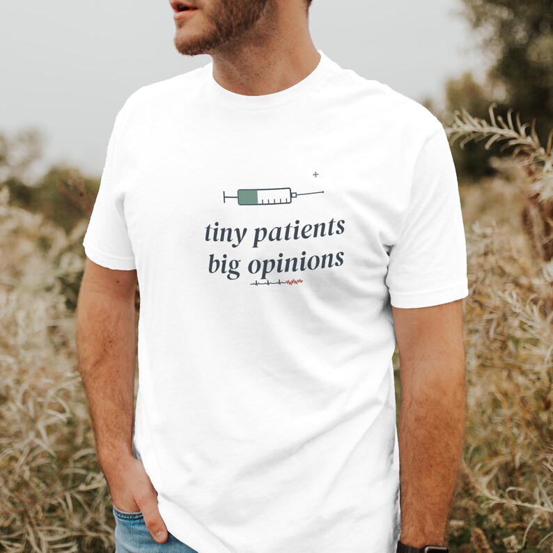 Tiny Patients Big Opinions NICU Nurse Shirt, Sarcastic Neonatal Tee, Night Shift NICU Top image 2