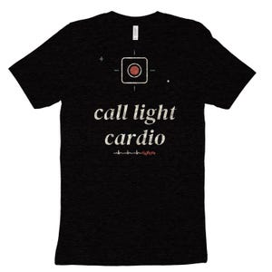 Camiseta de enfermera sarcástica con luz de llamada y cardiología, camiseta de enfermera para turno de noche, camiseta de enfermera de urgencias y UCI. imagen 9