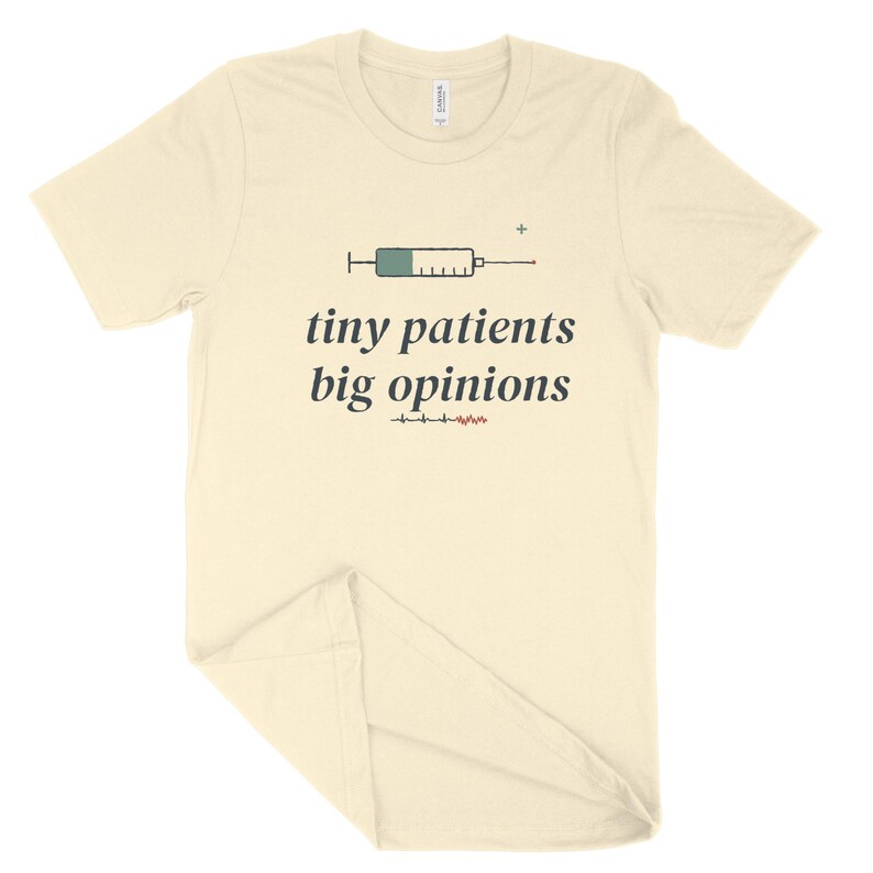 Tiny Patients Big Opinions NICU Nurse Shirt, Sarcastic Neonatal Tee, Night Shift NICU Top image 5