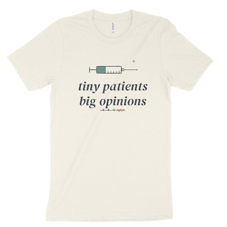 Tiny Patients Big Opinions NICU Nurse Shirt, Sarcastic Neonatal Tee, Night Shift NICU Top image 6