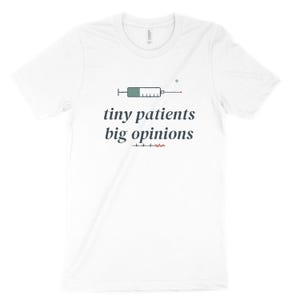 Tiny Patients Big Opinions NICU Nurse Shirt, Sarcastic Neonatal Tee, Night Shift NICU Top image 3