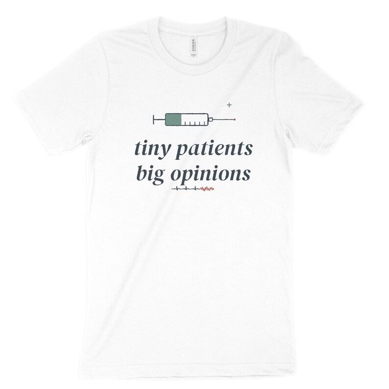 Tiny Patients Big Opinions NICU Nurse Shirt, Sarcastic Neonatal Tee, Night Shift NICU Top image 3