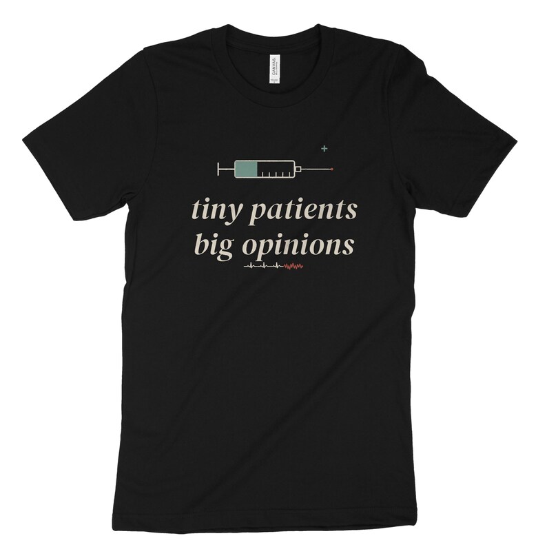 Tiny Patients Big Opinions NICU Nurse Shirt, Sarcastic Neonatal Tee, Night Shift NICU Top image 7