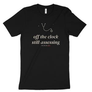 Aus der Uhr Still Assessing sarkastisches Krankenschwester Shirt, Nachtschicht Krankenschwester T-Shirt, Krankenschwester Top Bild 10