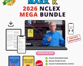 NCLEX-RN 2026 Ultimate Bundle - 40 Video Lectures, Blue Book, Yellow Book, and Questions, BONUS Included