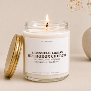 Orthodox Christian Candle | Orthodox Church Gift | Christian Gift | Religious Gift | Eastern Orthodox Gift | Church Candle | Faith Gift afbeelding 1
