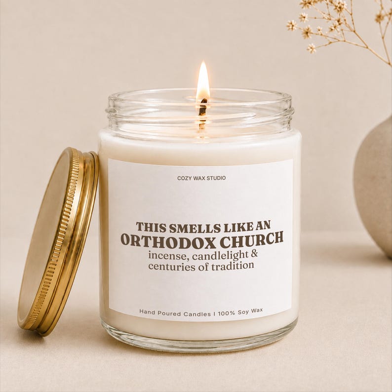 Orthodox Christian Candle | Orthodox Church Gift | Christian Gift | Religious Gift | Eastern Orthodox Gift | Church Candle | Faith Gift afbeelding 1