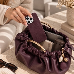 Minimalist iPhone case with Alcantara style texture and comfortable soft grip