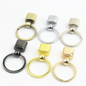 Metal Keychain Hardware, Woven Strap Key Fob Clasp, Pom Pom Keychain Clasp, Zinc Alloy Key Ring Clip, DIY Bag Charm Accessories, Heavy Duty