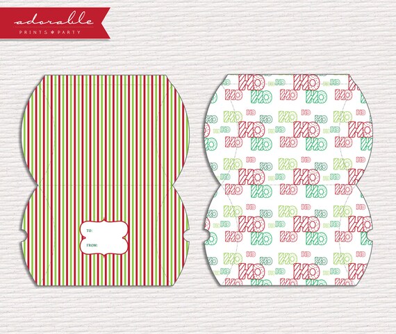 5 DIY Pillow BOX. Printable BOXES. Gift Box. Holiday Box. - Etsy