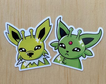 shiny glorp poké vinyl stickers 2.5 inch