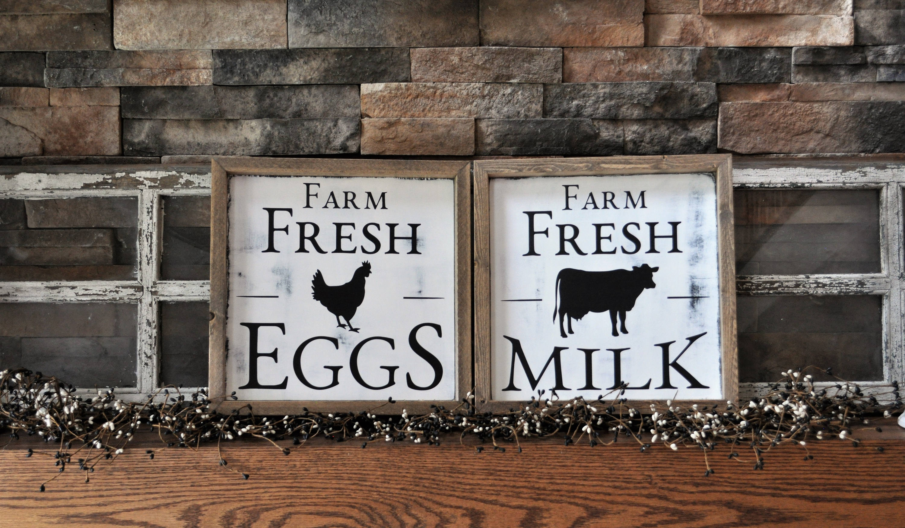 Download Farm Fresh Eggs Sign Farm Fresh Milk Sign Farmhouse Wall ...