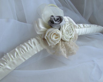 Ivory Padded Wedding Dress Hanger .... Lace Hanger