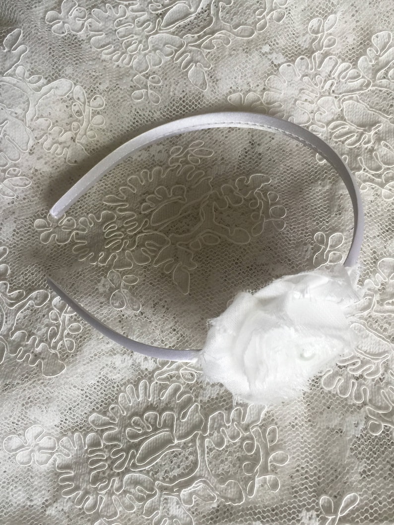SALE Ivory headbands ivory headbands toddler ivory headband yellow toddler headband flower girls headband yellow