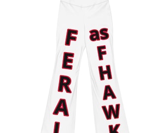 Legginsy z wysokim stanem i rozszerzanymi nogawkami: nadruk Feral as Fhawk, rozciągliwe i komfortowe