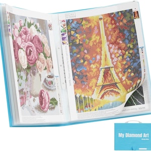 A3 Diamond Art Storage Book, Diamond Painting Portfolio Folder (30 Sleeves)