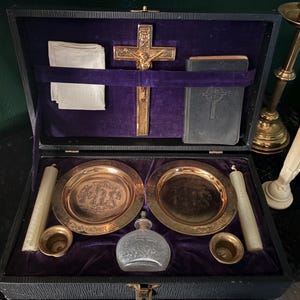 Antique Catholic Last Rites Sick Call Box - Etsy