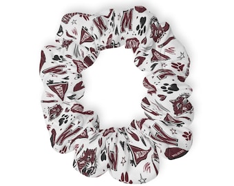 Custom Wildcats Jersey Knit Scrunchie – Soft Stretchy Hair Tie