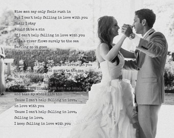 Personalized Wedding Vows for the bride and groom word art 