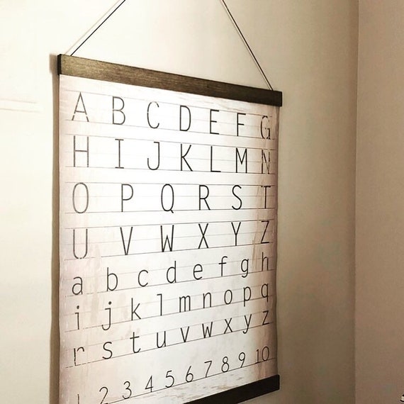 Alphabet And Numbers Chart