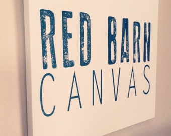 Logo on Canvas, Your Company Logo on a gallery wrapped Canvas