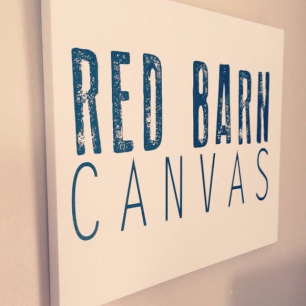 Logo on Canvas, Your Company Logo on a gallery wrapped Canvas