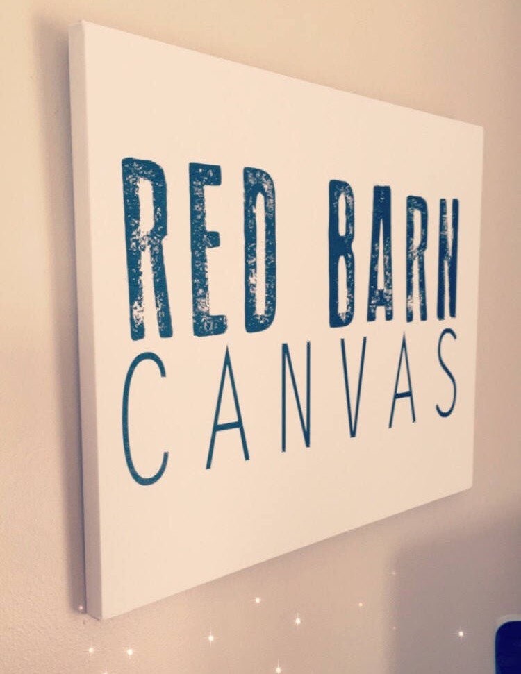 Logo on Canvas, Your Company Logo on a gallery wrapped Canvas