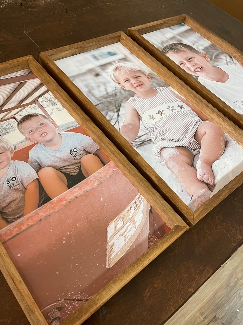 Framed Canvas Print Your Photo Printed on Our Premium Canvas Etsy