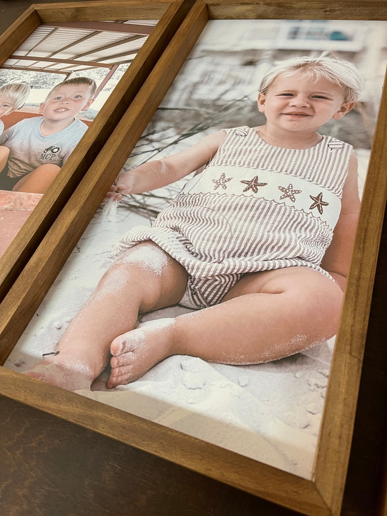 Framed Canvas Print Your Photo Printed on Our Premium Canvas Etsy