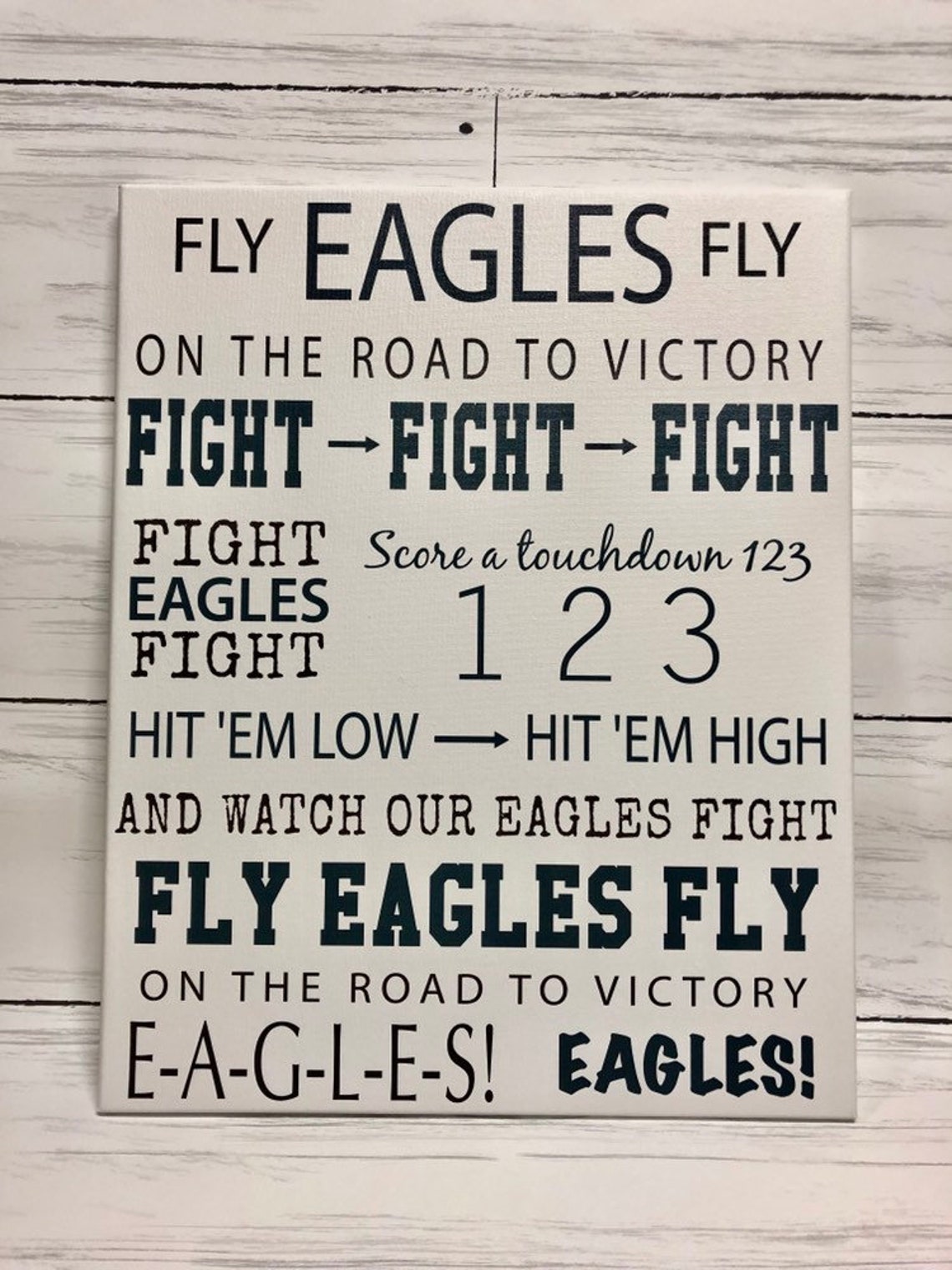 Philadelphia Eagles Fight Song for the Sports Fan for Him Etsy