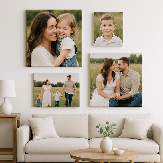 Custom Photo Canvas, Gallery Wrapped Personalized Wall Art