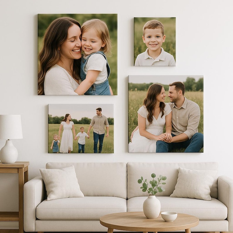 Custom Photo Canvas, Gallery Wrapped Personalized Wall Art image 1