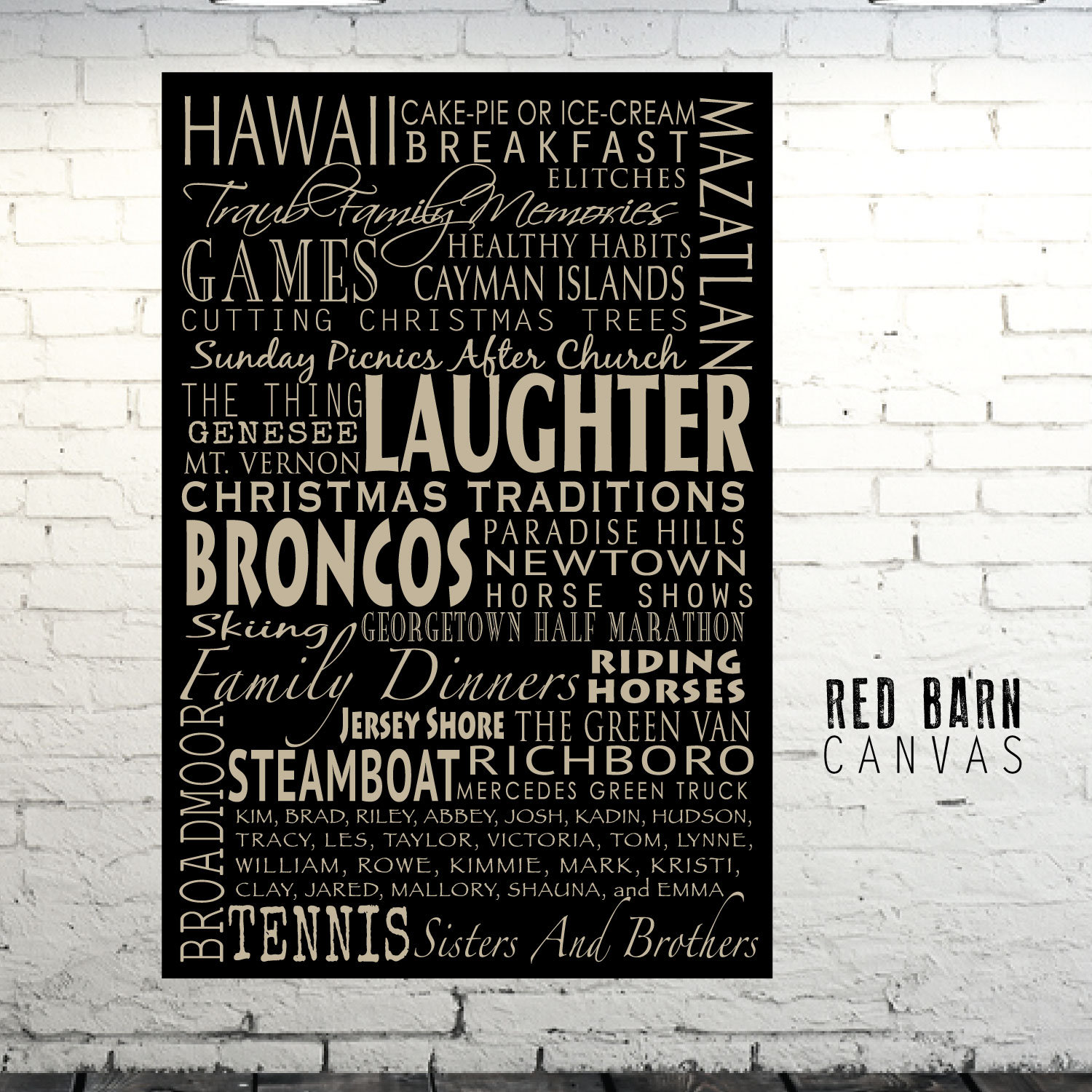 Personalized Canvas Word Art Using Your Words Create a Unique Etsy UK