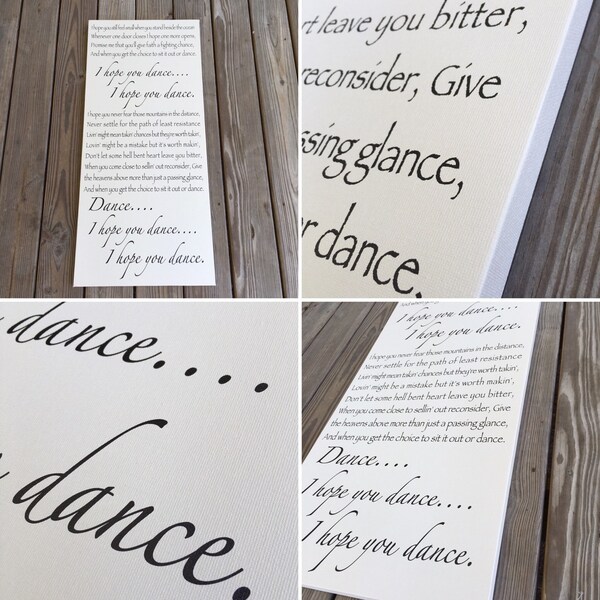 I Hope You Dance - Etsy