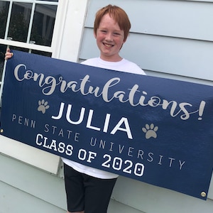 College Graduation Vinyl Banner, Indoor or Outdoor use, class of 2025, high school graduation, college or elementary graduates