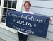 College Graduation Vinyl Banner, Indoor or Outdoor use, class of 2022, high school graduation, college or elementary graduates 